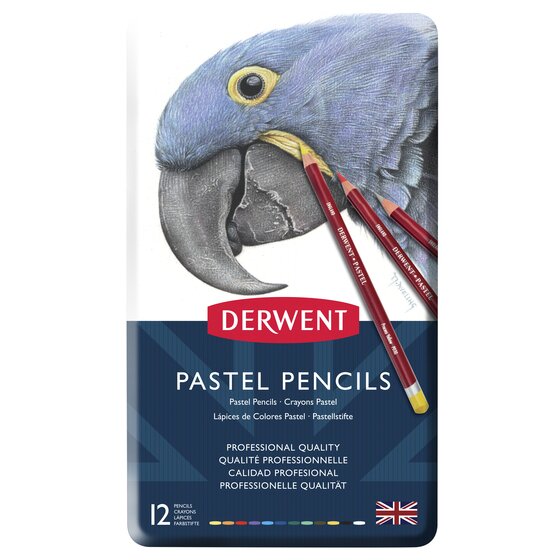 Derwent Pastel Pencils Tin (Set of 12)