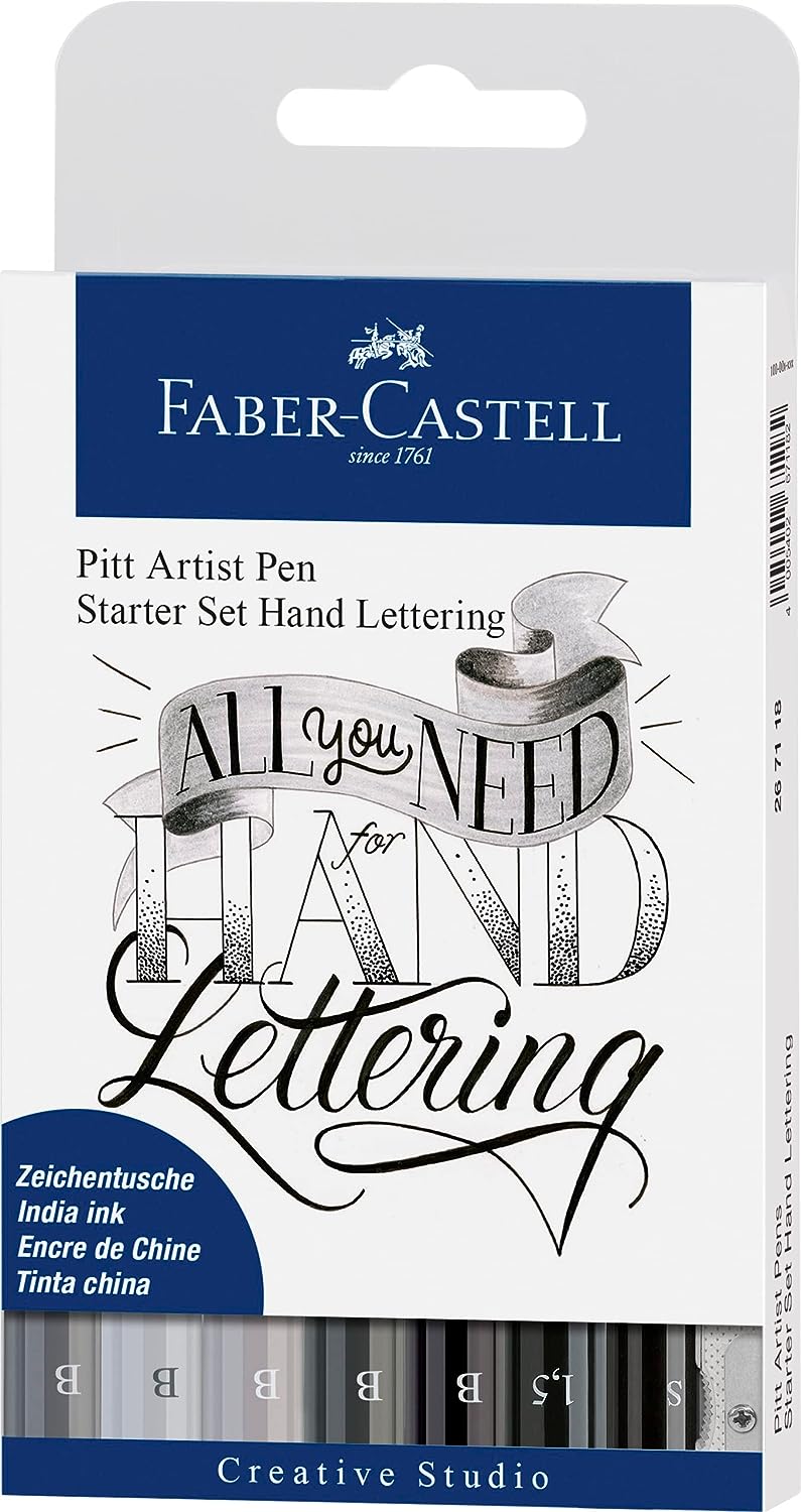 Faber Castell Pitt Artist Pen Starter Set Hand Lettering