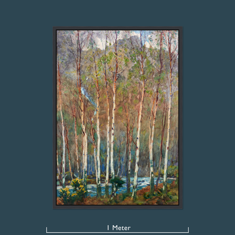 Borrowdale Birches in Early Spring by Alfred Heaton Cooper (1863 - 1929)