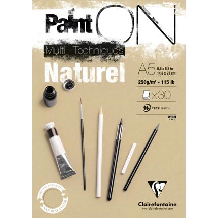 Clairefontaine Natural Paint ON Multimedia Pads (30 Sheets)