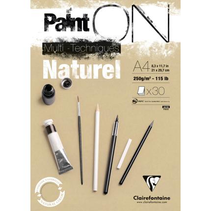 Clairefontaine Natural Paint ON Multimedia Pads (30 Sheets)