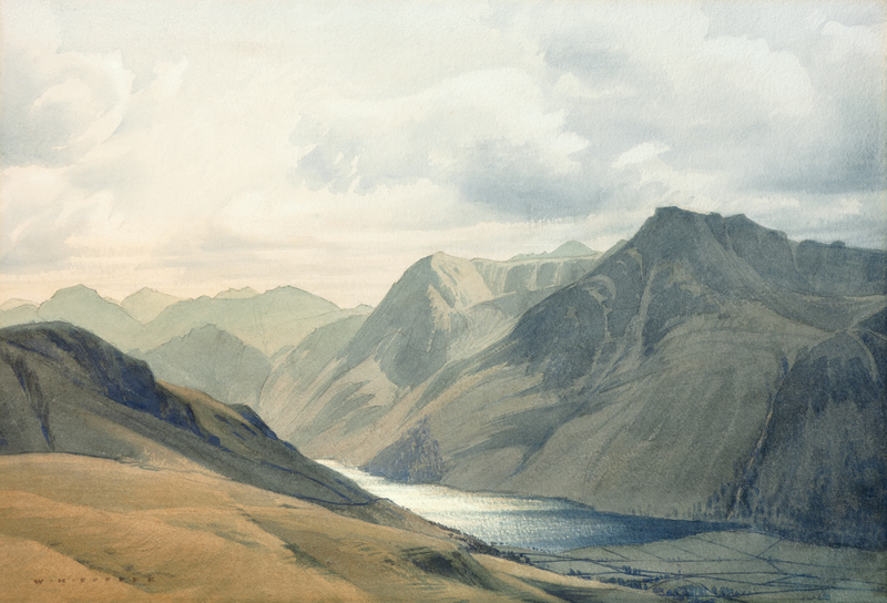 Buttermere from Whiteless Pike by William Heaton Cooper R.I. (1903 - 1995)