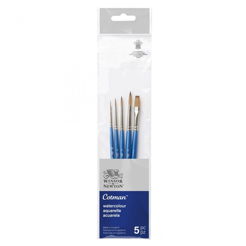 Winsor & Newton Cotman Brush Set Short Handle - Set 2 (Set of 5)