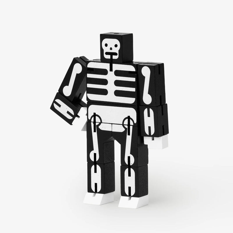 Areaware Cubebot Small Black Skeleton