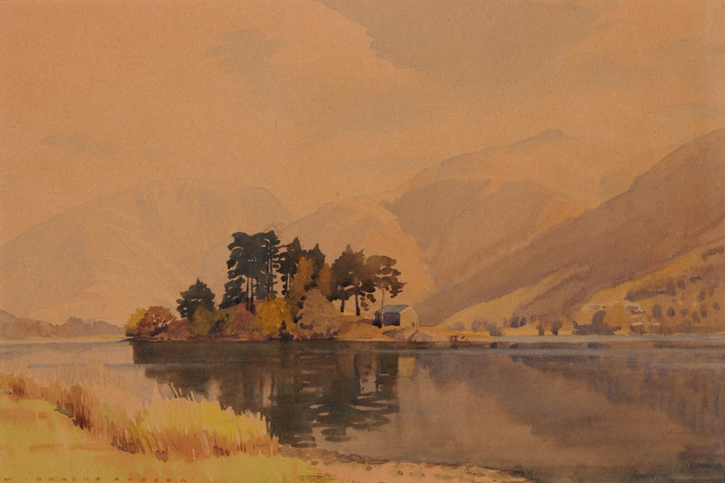 Grasmere Island - Original Painting by William Heaton Cooper R.I. (1903 - 1995)