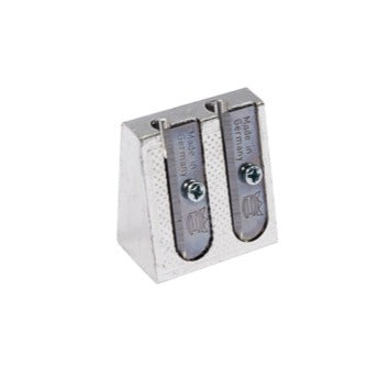 Silver Pencil Sharpener Metal Wedge (Double Hole)