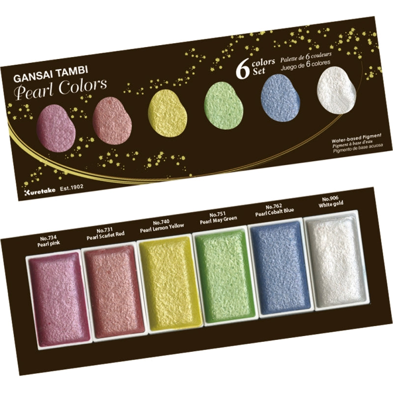 Gansai Tambi Pearl Colours (Set of 6)