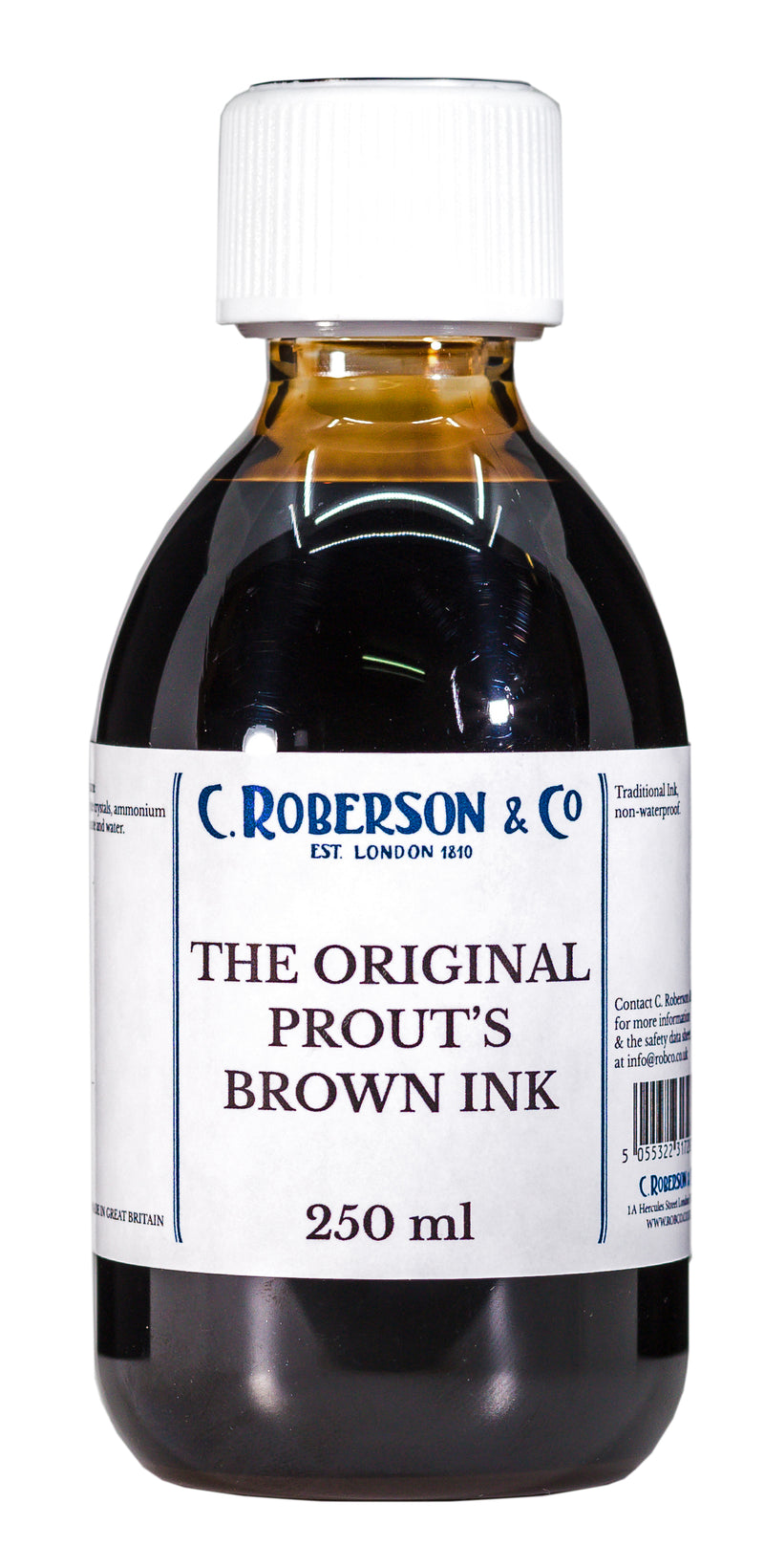 C Roberson & Co Prouts Liquid Brown Ink (30ml)