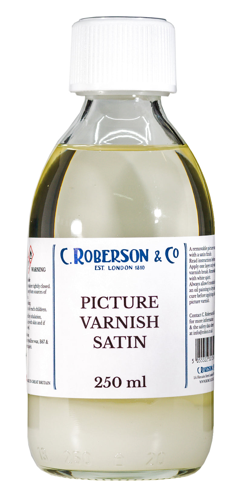 C Roberson & Co Picture Varnish Satin 250ml