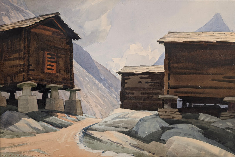 Saas Fee - Original Painting by William Heaton Cooper R.I. (1903 - 1995)