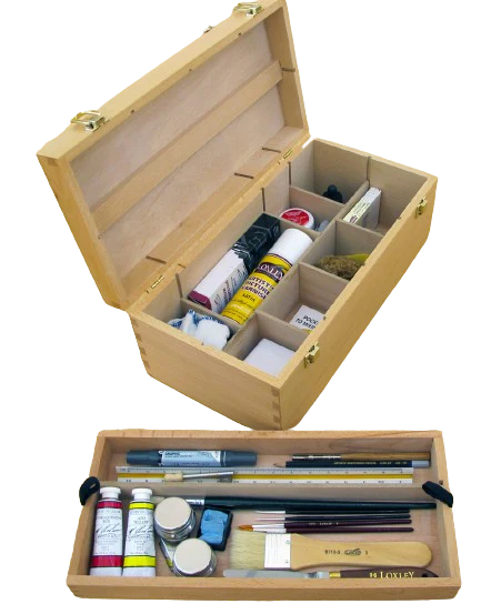 Howden Wooden Box - Artists' Wooden Box with Lift Out Tray