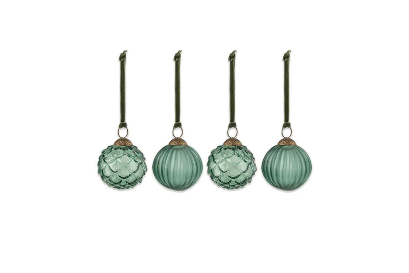 Hara Green Baubles (Set of 4)