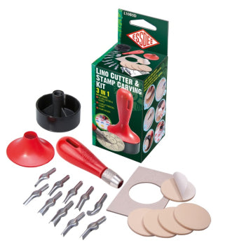 3 in 1 Lino Cutter & Stamp Carving Kit